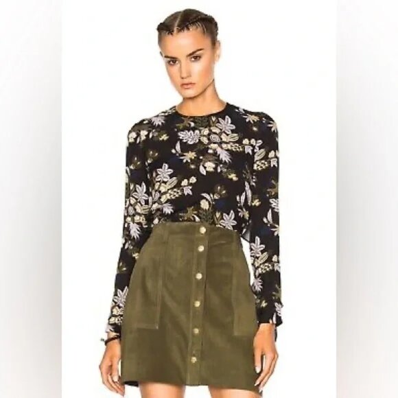 A.L.C. Cooper Silk Open Back Blouse 6 - Picture 9 of 9